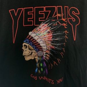 YEESUZ God Wants You Graphic Black Tee